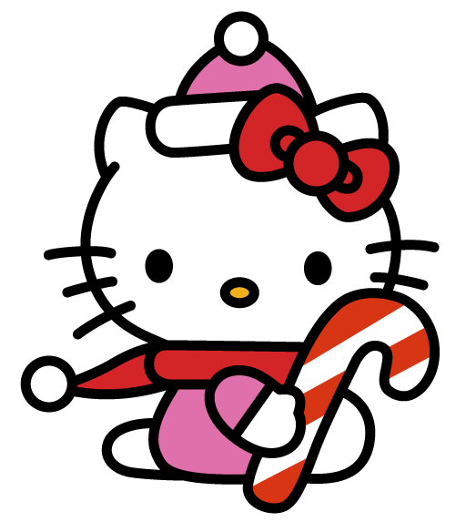 Hello Kitty wearing winter clothes